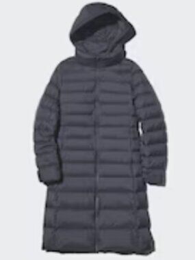 UNIQLO Women's Ultra Light Down Long Coat Dark Gray L